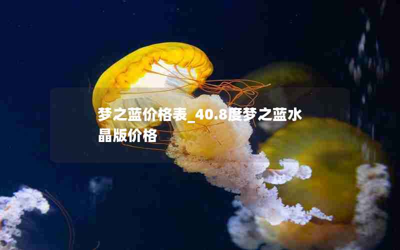 梦之蓝价格表_40.8度梦之蓝水晶版价格