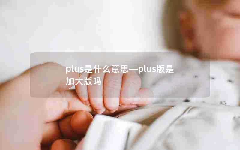 plus是什么意思—plus版是加大版吗