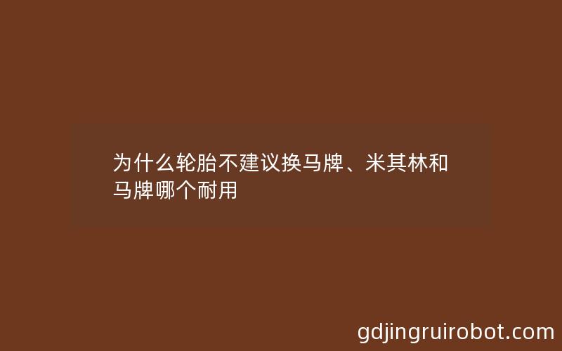 为什么轮胎不建议换马牌、米其林和马牌哪个耐用