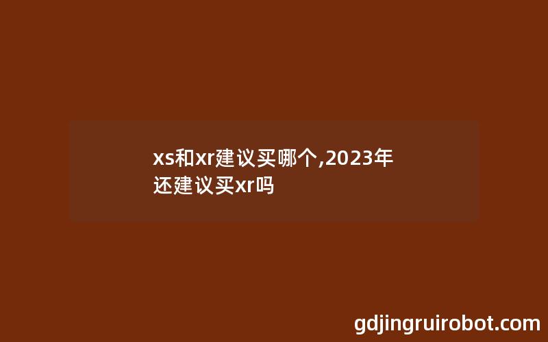 xs和xr建议买哪个,2023年还建议买xr吗