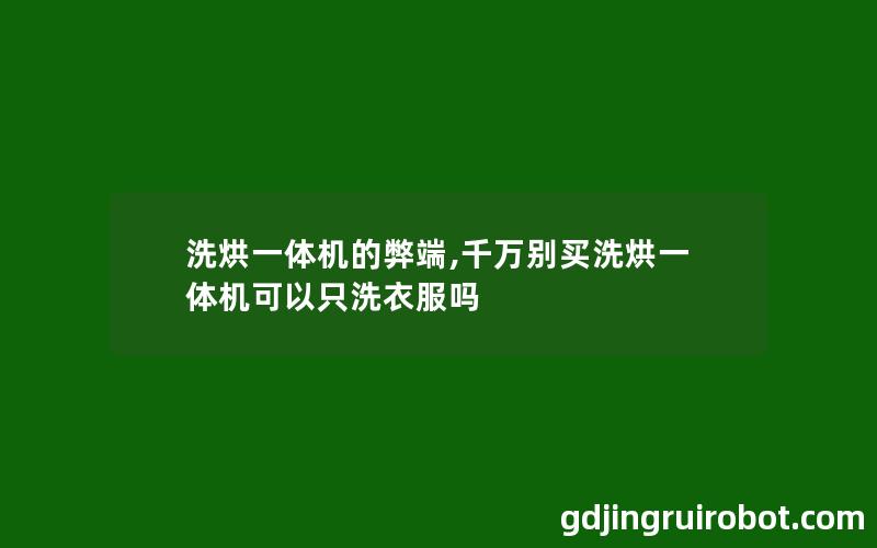 洗烘一体机的弊端,千万别买洗烘一体机可以只洗衣服吗