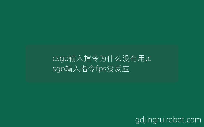 csgo输入指令为什么没有用;csgo输入指令fps没反应