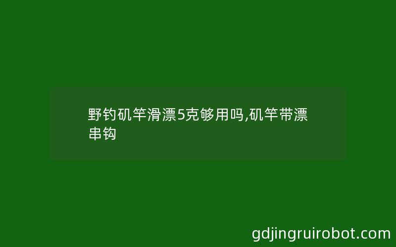 野钓矶竿滑漂5克够用吗,矶竿带漂串钩