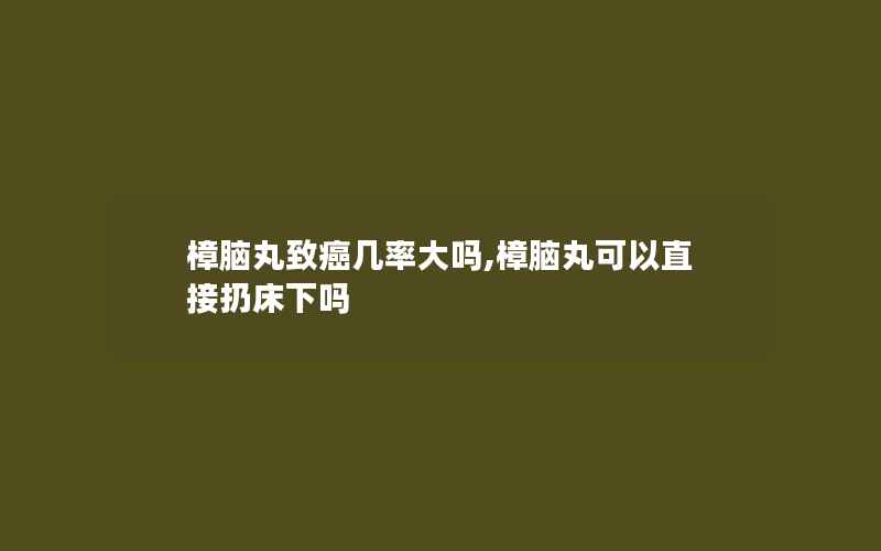 樟脑丸致癌几率大吗,樟脑丸可以直接扔床下吗