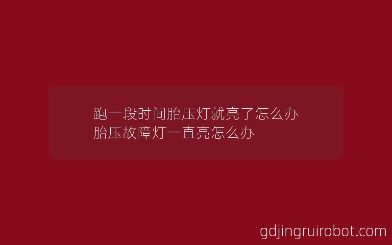 跑一段时间胎压灯就亮了怎么办 胎压故障灯一直亮怎么办