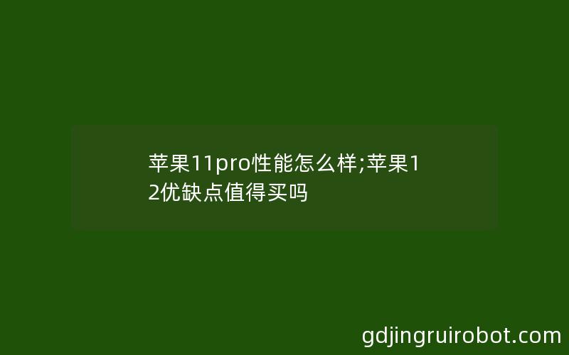 苹果11pro性能怎么样;苹果12优缺点值得买吗